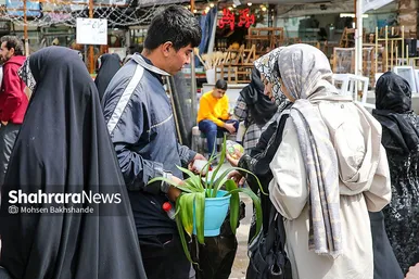 حال و هوای بازار گل در آستانه عید نوروز