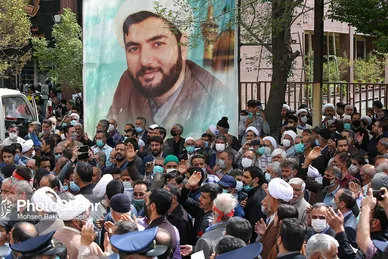 تشییع پیکر شهید حجت الاسلام دارایی در مشهد