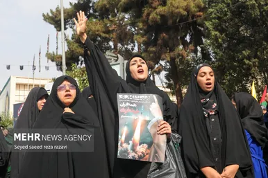 عکس‌هایی از مراسم تشییع پیکر شهید اسماعیل هنیه در تهران- ۲