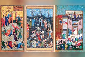 نگاهی به ۳ اثر نگارگری با محور اشعار حافظ، به مناسبت روز بزرگداشت این شاعر نامی
