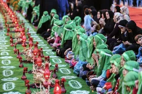برپایی بزرگترین سفره نذری حضرت رقیه(س) برای دهمین سال