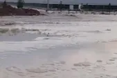 آب‌گرفتگی در جاده اشتهارد پس از بارش شدید (شنبه، ۱۱ مهر ۱۴۰۵)