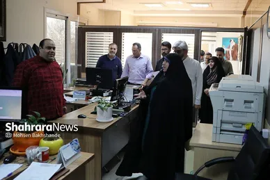 بازدید عضو شورای اسلامی شهر مشهد از موسسه فرهنگی شهرآرا