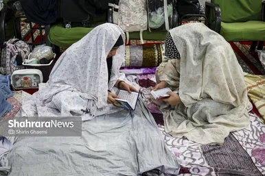 گزارش تصویری | اعتکاف مادر و فرزندی در مشهد