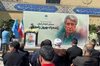 مراسم تشییع پیکر و خاکسپاری بهروز رضوی، دوبلور مطرح کشور + تصاویر