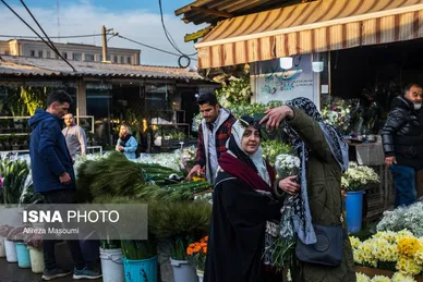 بازار گل محلاتی تهران در آستانه سال نو
