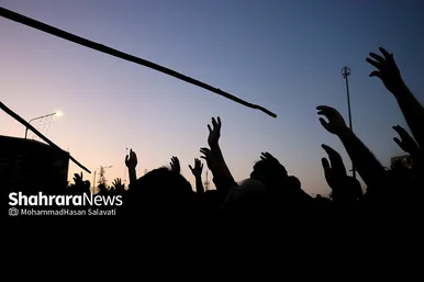 آیین خیمه سوزان عصر عاشورا در مشهد