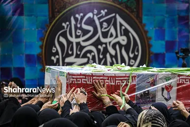 تشییع پیکر بانوی شهیده فاطمه دهقان از شهدای حادثه تروریستی کرمان