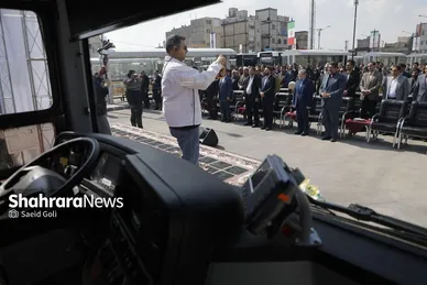 آیین بهره‌برداری از پایانه اتوبوس‌رانی شهید مفتح مشهد