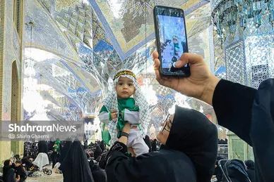 گزارش تصویری | مراسم شیرخوارگان حسینی در حرم مطهر رضوی برگزار شد