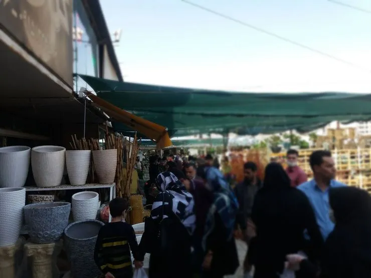 شهروندخبرنگار/شلوغی بازار گل مشهد