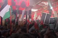 ویدئو | طنین شعار مرگ بر اسرائیل و حمایت از فلسطین در حرم حضرت عباس(ع)