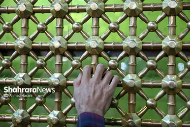 حال و هوای حرم مطهر رضوی در شب میلاد امام رضا(ع)