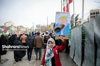 گزارش تصویری | راهپیمایی مردم مشهد در یوم الله ۲۲ بهمن -۳