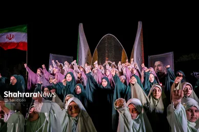 گزارش تصویری | آیین رونمایی از یادمان شهدای گمنام بوستان ملت