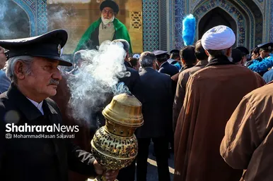 تشییع پیکر حجت الاسلام سید جعفر طباطبایی در مشهد