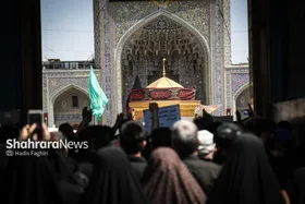 گزارش تصویری | دسته&zwnj;های عزاداری ظهر تاسوعا در حرم مطهر رضوی (۳ تیرماه ۱۴۰۵)