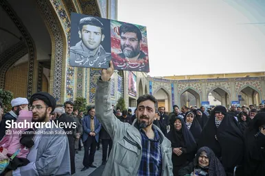گزارش تصویری | مراسم تشییع پیکر مطهر شهید مدافع امنیت «مهدی ظریف» در مشهد ۲