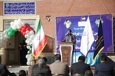آیین بهره‌برداری و توسعه دبستان خیرساز شیخ صدوق منطقه تبادکان