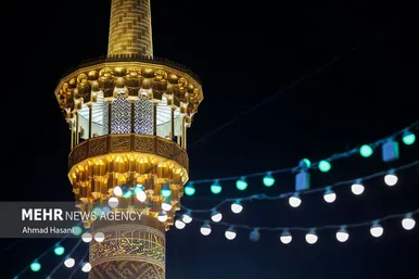 حال و هوای حرم مطهر رضوی در شب میلاد امام جواد (ع)