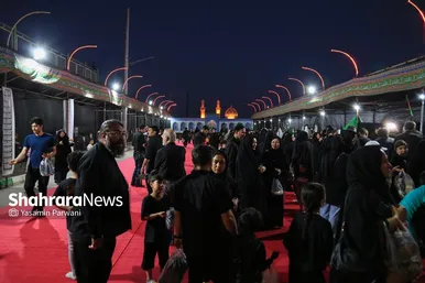 عکس‌هایی از نمایشگاه «عرفات تا فرات» در محله گلشهر مشهد