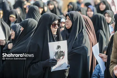گزارش تصویری | مراسم تشییع پیکر مطهر شهید «مهدی ظریف»، مدافع امنیت در مشهد ۱