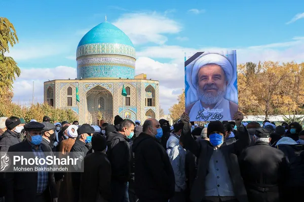 تشییع پیکر مرحوم «محمدحسن راستگو» در مشهد + تصاویر