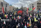 اجتماع عظیم صادقیون همراه با تشییع پیکر ۲ شهید در مشهد برگزار شد (۲۵ فروردین ۱۴۰۵) + فیلم