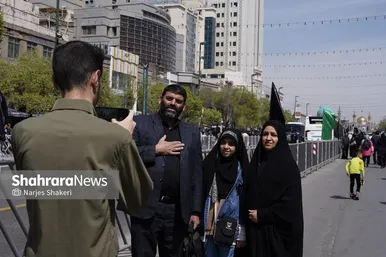 گزارش تصویری | حال و هوای خیابان‌های اطراف حرم مطهر رضوی در لحظه تحویل سال ۱۴۰۴