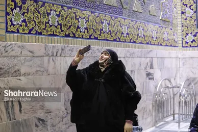 گزارش تصویری | حرم امام هشتم در شب میلاد امام علی(ع)