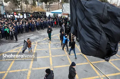 تشییع پیکر مطهر ۱۰ شهید گمنام در مشهد