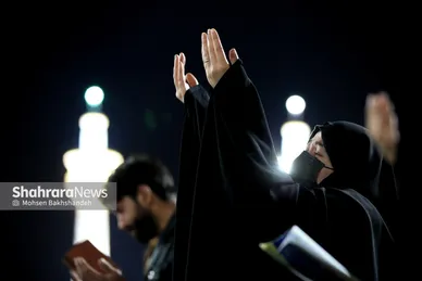 مراسم احیای شب ۱۹ ماه رمضان در حرم مطهر رضوی