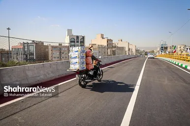 گزارش تصویری | بهره برداری از پل غربی سطح سوم تقاطع غیرهمسطح خیام مشهد