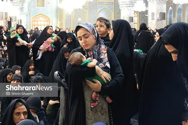 گزارش تصویری | مراسم شیرخوارگان حسینی در حرم مطهر رضوی برگزار شد