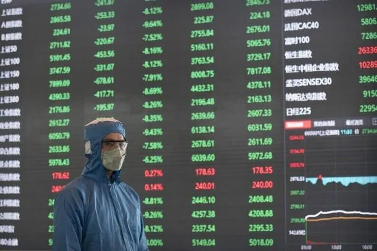 کاهش ارزش بورس‌های جهانی با شیوع کرونا