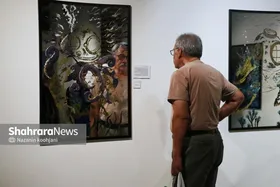 باران غم بر روی سر غواص | نگاهی به نمایشگاه &laquo;زیر پوست آب&raquo; در نگارخانه آسمان مشهد