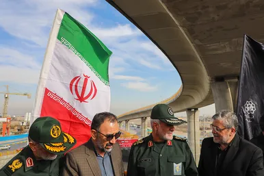 آیین بهره‌برداری از تقاطع چهارسطحی آزادگان
