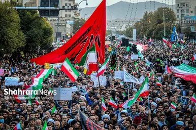 استقبال و تشییع پیکر مطهر شهدای حادثه تروریستی حرم شاهچراغ در مشهد