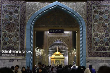 گزارش تصویری | حرم امام هشتم در شب میلاد امام علی(ع)