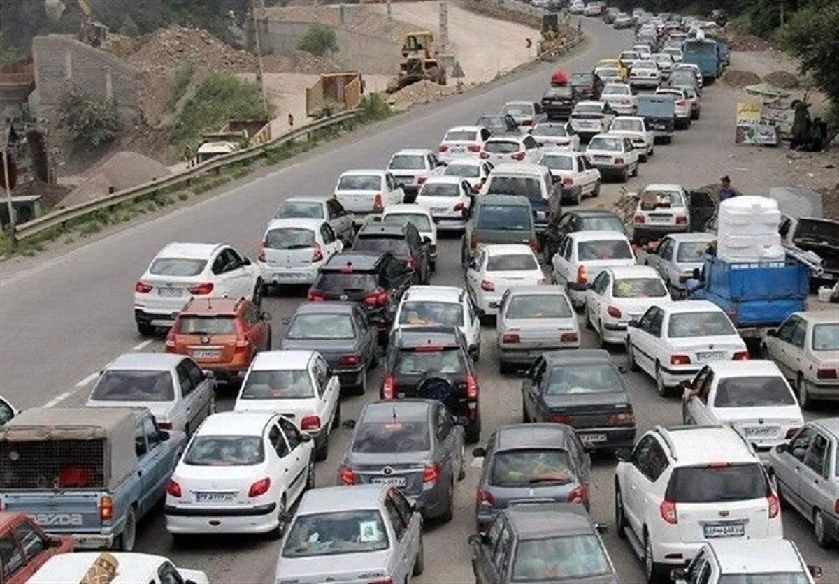 ترافیک سنگین در جاده‌های شمال (۱۲ فروردین ۱۴۰۴)