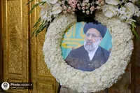 پیکر شهید آیت الله رئیسی در دارالسلام حرم امام رضا (ع) آرام گرفت + فیلم