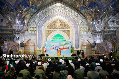 برگزاری آیین گرامیداشت سالروز نهم دی در حرم مطهر امام‌رضا(ع)
