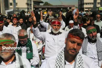 استقبال از طولانی‌ترین کاروان پیاده‌روی اربعین در مشهد مقدس