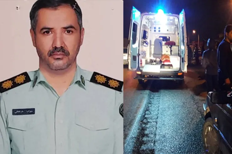 بی توجهی پژو ۴۰۵ حادثه آفرید | فوت سرهنگ پلیس‌راه در حین انجام وظیفه