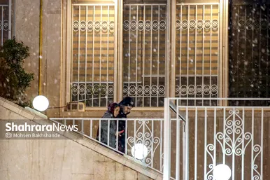 بارش برف در مشهد