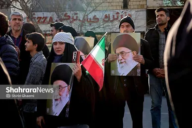 گزارش تصویری | مراسم تشییع پیکر شهدای مدافع امنیت در مشهد (۲۲ دی ۱۴۰۴) - ۴