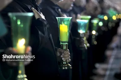 گزارش تصویری | آئین سنتی خطبه خوانی شب عاشورا در حرم مطهر رضوی