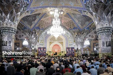 مراسم بزرگداشت هفتمین روز شهادت شهدای خدمت در حرم مطهر رضوی