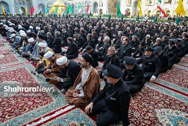 گزارش تصویری | آیین بدرقه کاروان‌های زیر سایه خورشید در حرم مطهر رضوی