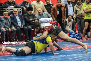 مسابقات کشتی با چوخه قهرمان قهرمانان در مشهد